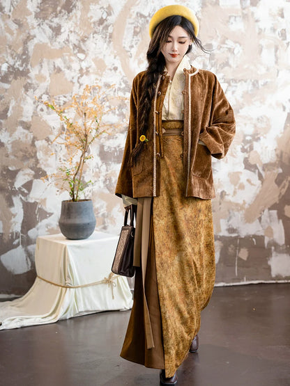 Song Dynasty Inspired Modern Hanfu, Dreamy Flowers 繁花 (Preorder)