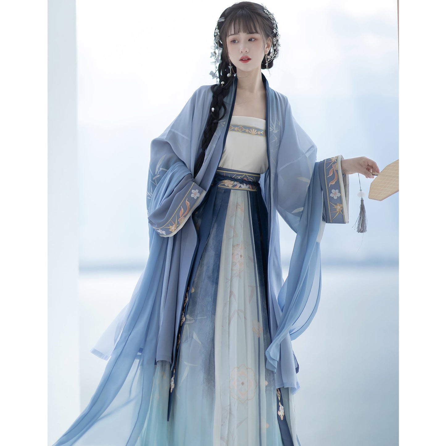 Bamboo Shadow 竹影 - Song Dynasty Style Qiyao Ruqun Hanfu