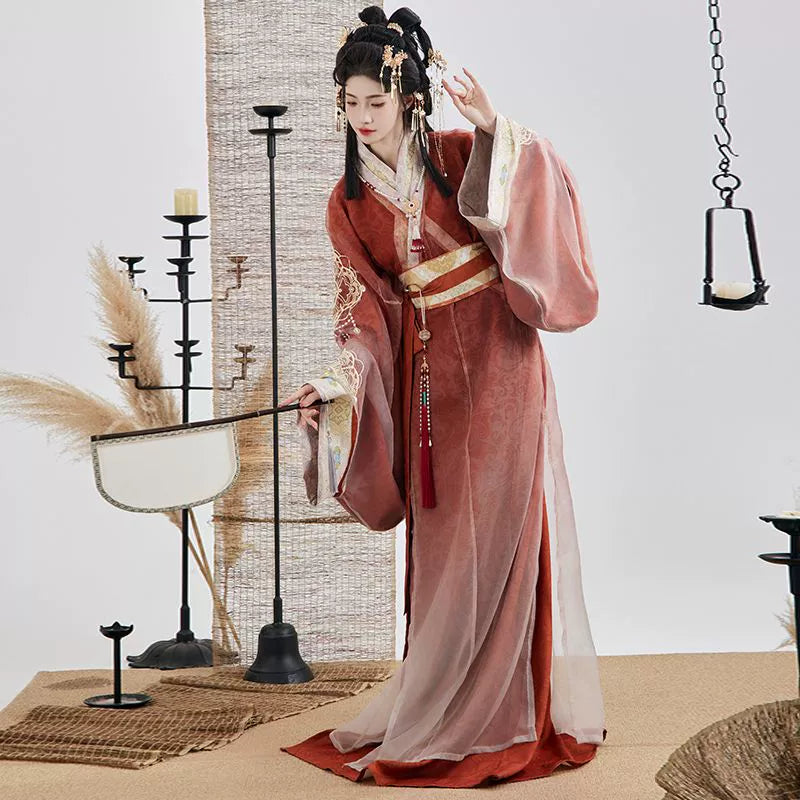 Sunset - Warring States and Han Dynasty Straight Hem Robe