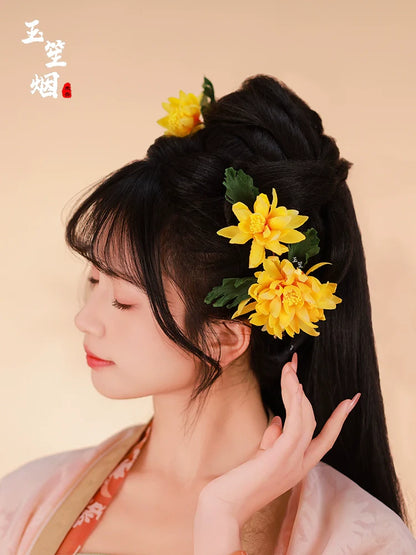 Hair Pins: Chrysanthemums