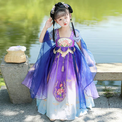 Lady Yu - Tang Dynasty Hanfu Dress, Princess Costume for Girls