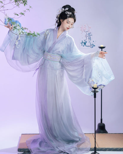 Gardenia - Warring States and Han Dynasty Straight Hem Robe
