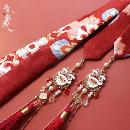 Hair Ties: Chinese Lions