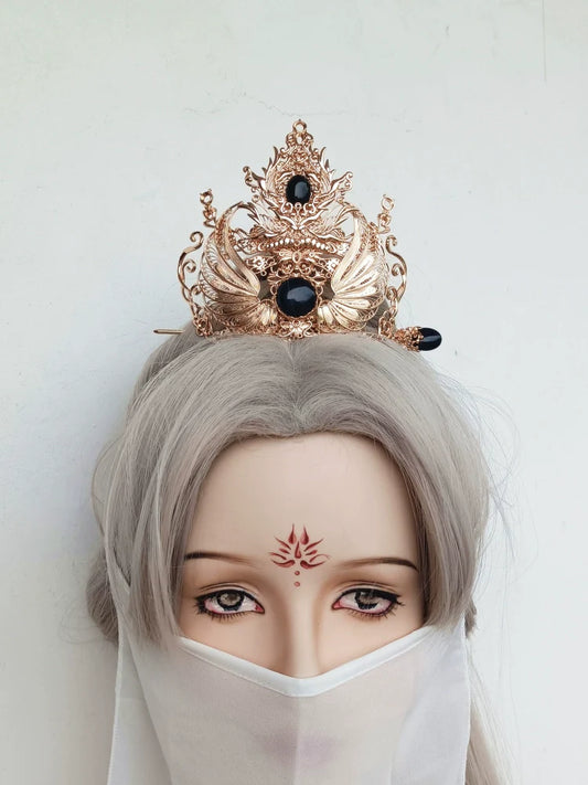 Demoness - Unisex Hanfu Hair Crown