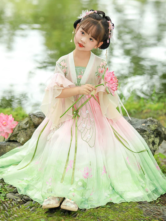 Gardenia - Tang Dynasty Hanfu Dress, Fairy Costume for Girls