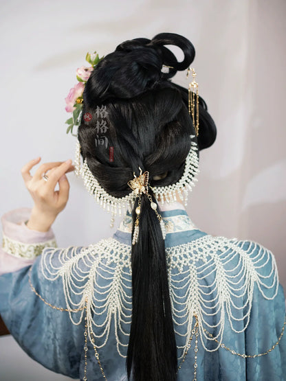 Hanfu Hair Accessories Set: Pearls