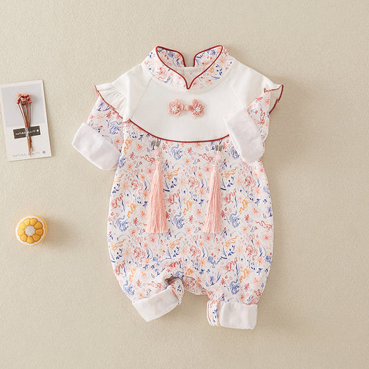 Anastasia - Cheongsam Style Baby Onesies for Girls