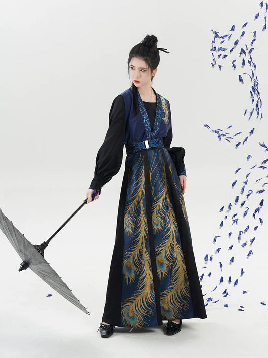 Tang Dynasty JX3 Inspired Modern Hanfu, Yinzhu 飒翎银竹 (Preorder)