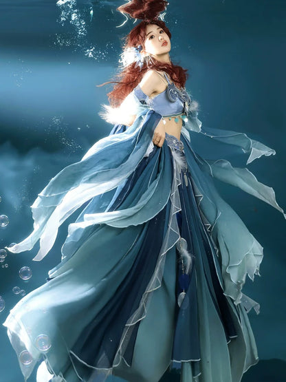 Qi Lolita Outfit, Mermaid Song 云海鲛歌