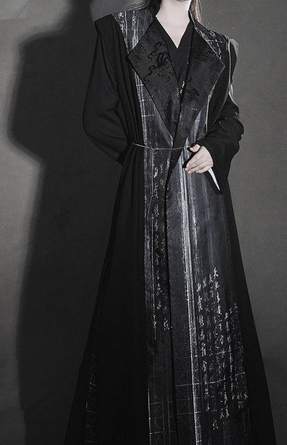 New Chinese Style Reversible Coat - Thousand Verse 千字文 (Preorder)