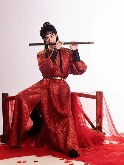 Tang Dynasty Round Collar Robe - Clear Breeze 清风