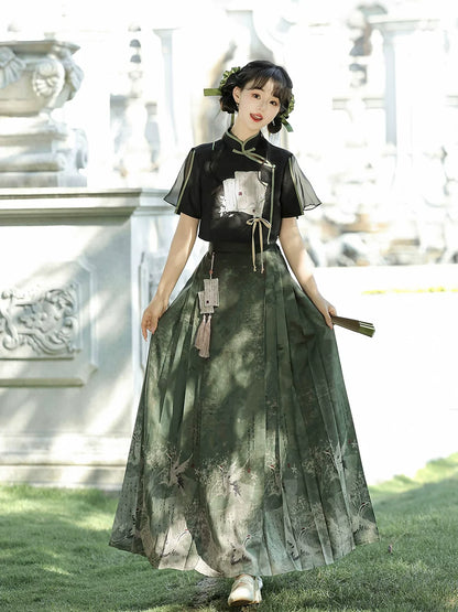 Herbal Medicine 草药 - Modern Ming Dynasty Hanfu Outfit