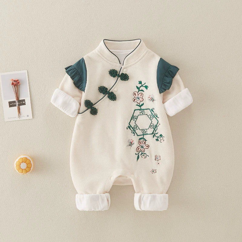 Windowsill - Cheongsam Style Baby Onesies for Girls