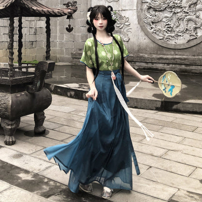 Azure Language 天青语 - Plus Size Tang Dynasty Hanfu