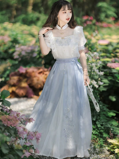 Heart of the Ocean - New Chinese Style Romantic Outfit