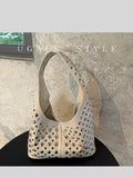 Punk Studded Hobo Shoulder Bucket Tote Bag