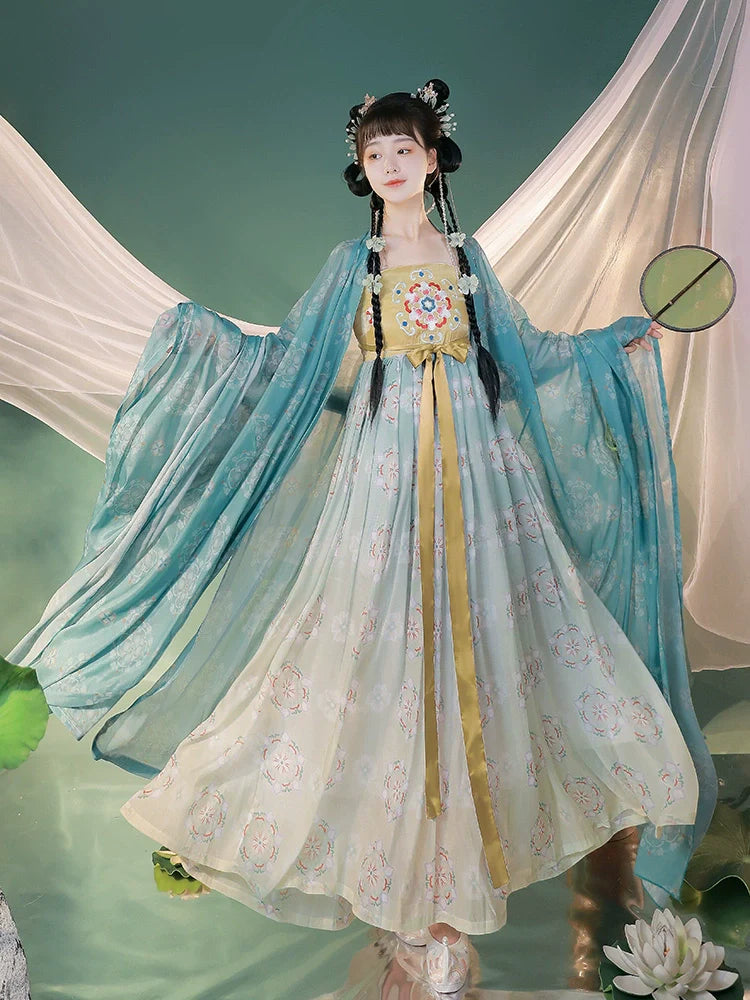 Lin'an Yao 临安遥 - Tang Dynasty Style Hanfu Dress Heziqun