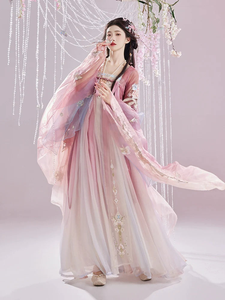 Huayan 花颜 - Tang Dynasty Style Hanfu Dress Heziqun