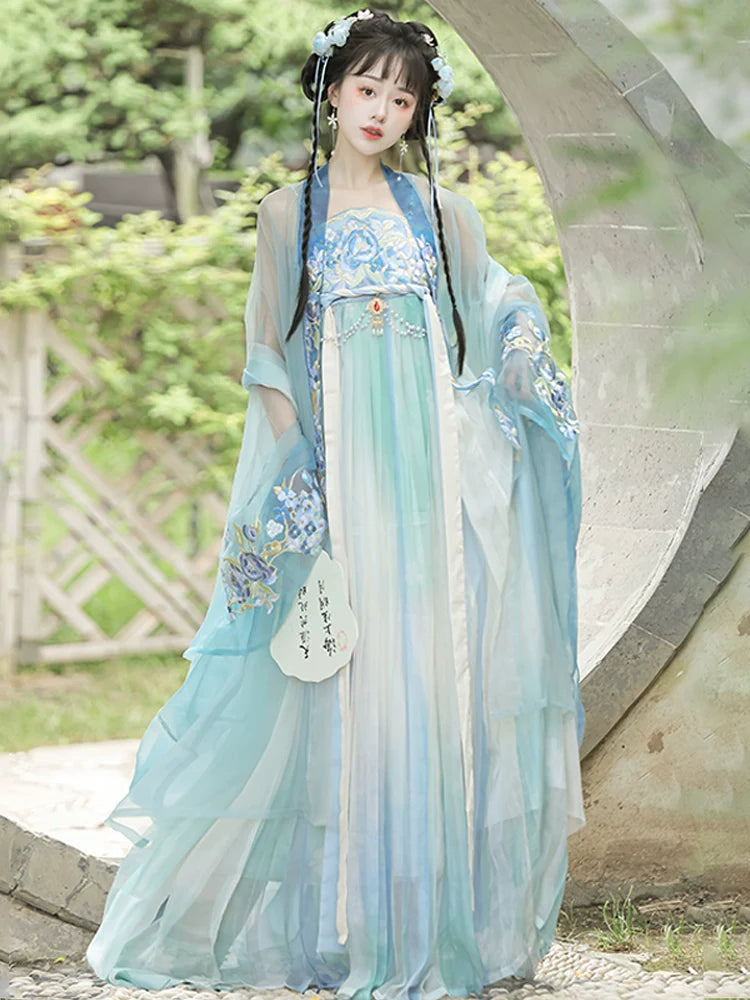 Concubine Smiles 妃子笑 - Tang Dynasty Style Hanfu Dress Heziqun