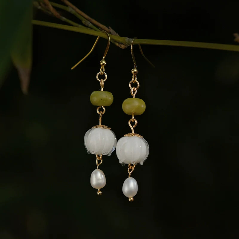 Lily Valley Chinese Style Earrings