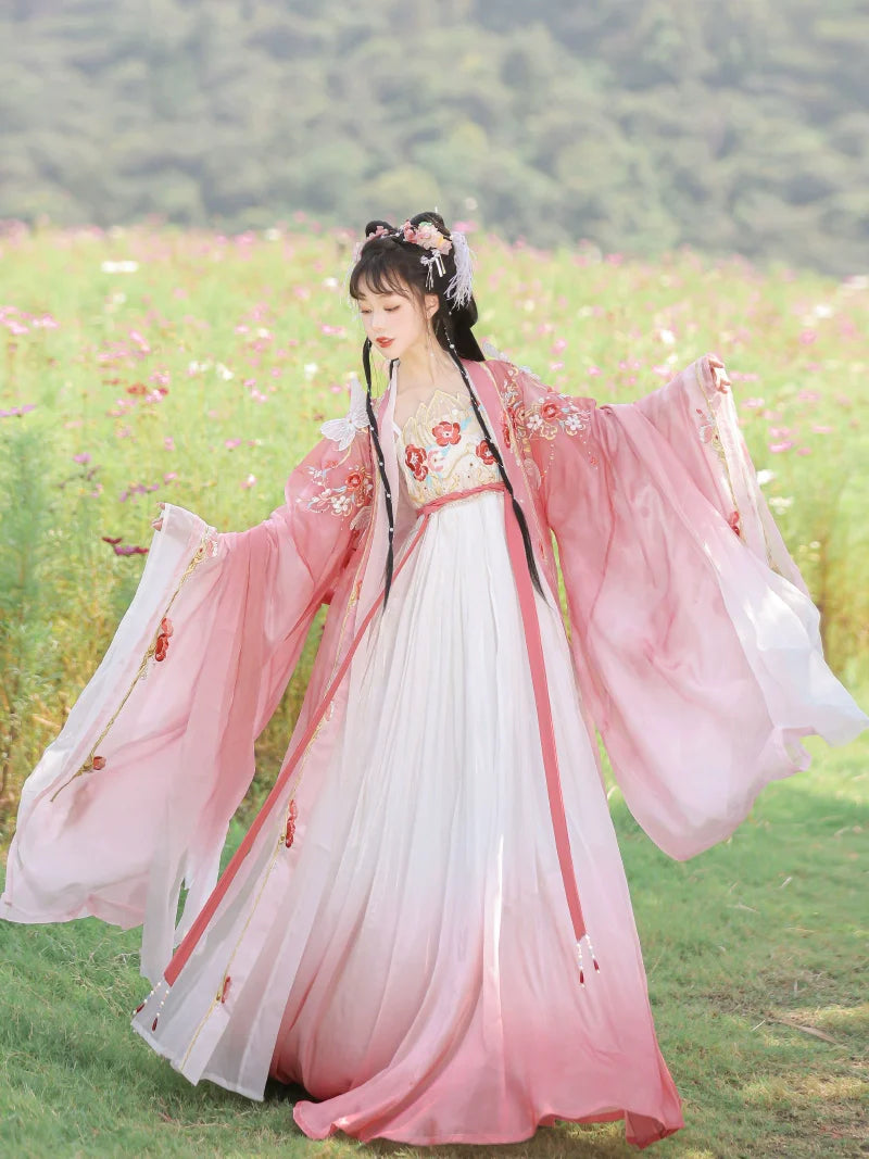 Flying Flower 飞花令 - Tang Dynasty Style Hanfu Dress Heziqun