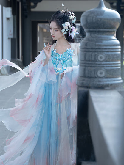 Thousand Miles Dreams 千里梦 - Tang Dynasty Style Hanfu Dress Heziqun (Preorder)