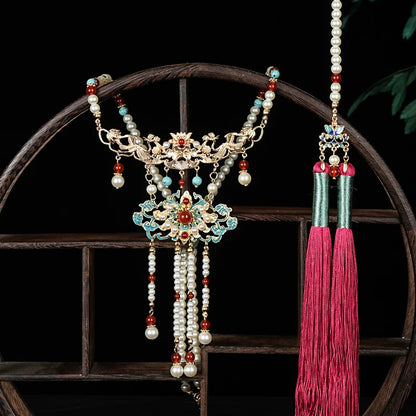 Crane Chinese Style Necklace