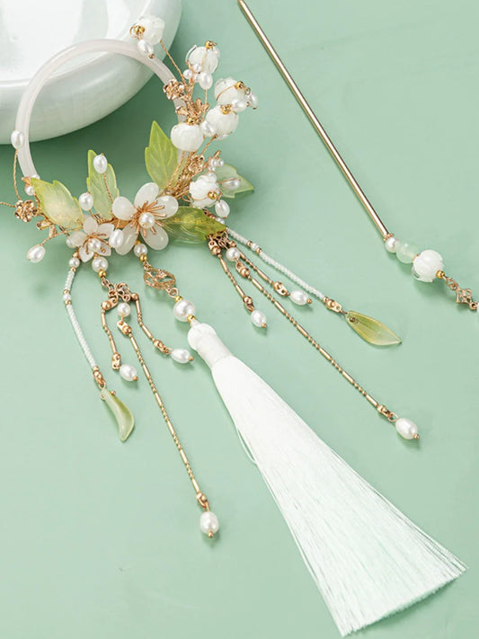 Back Hair Pin: Lily of the Valley