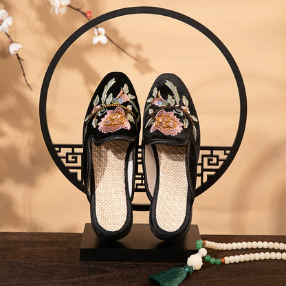 Bianca - Embroidered Slip-On Shoes for Cheongsam