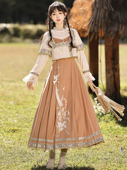 Desert Tulip  大漠郁香 - Modern Ming Dynasty Hanfu with Mamianqun