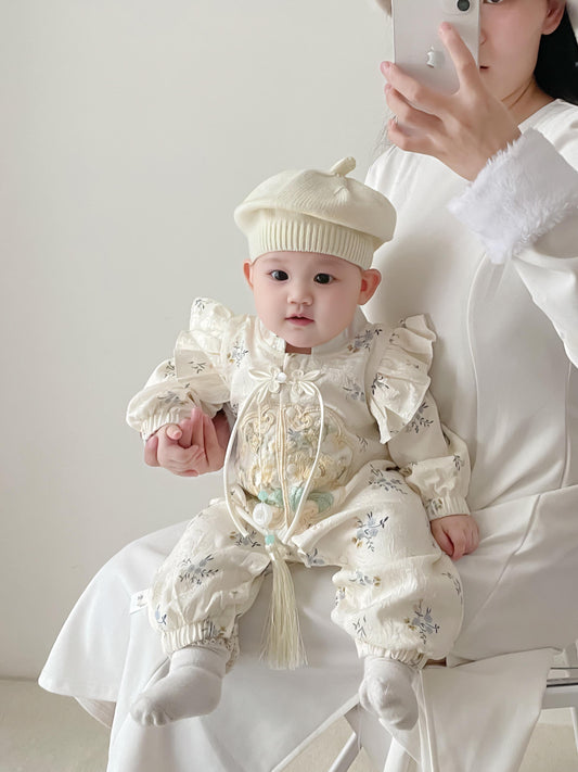 Flowerets - Cheongsam Style Baby Onesies for Girls