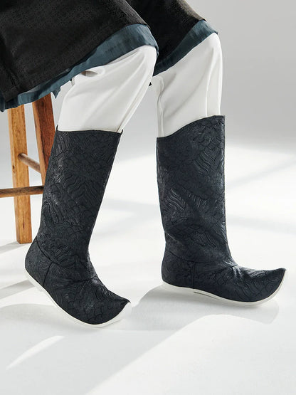 Brocade - Chinese Style Hanfu Boots for Men & Women