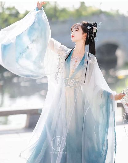 Bamboo Shadow 竹影 - Wei Jin Princess Style Qiyao Ruqun (Preorder)