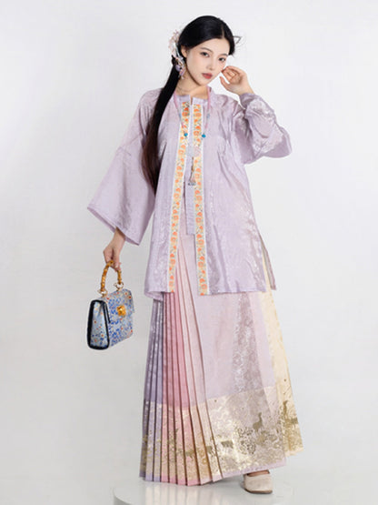 Nine-Color Deer 九色鹿 - Mamianqun Ming Dynasty Hanfu Set (Preorder)