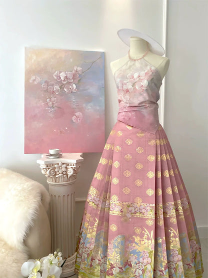 Ming Dynasty x Modern Hanfu: Petal Glow 沁水粉玉