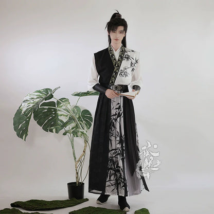 Wei Jin Wuxia Style Qiyao Ruqun - Bamboo Music 竹音