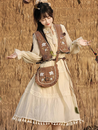 Fengyin Desert  风吟沙漠 - New Chinese Style Modern Hanfu Dress