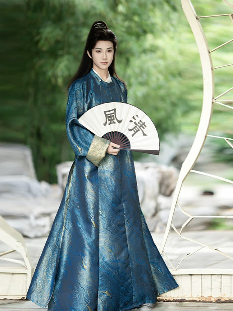 Tang Dynasty Round Collar Robe - Haiyan 海晏