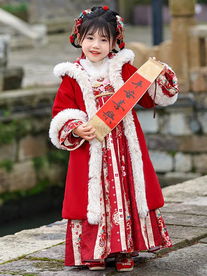 Queenie - Winter New Year Hanfu Dress, Princess Costume for Girls