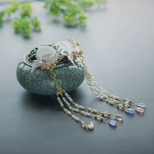 Hair Clips: Crane