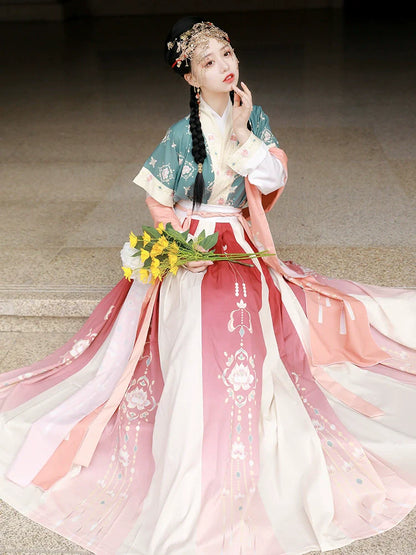 Lantern Fate 灯缘 - Tang Dynasty Style Beizi Qiyao Ruqun