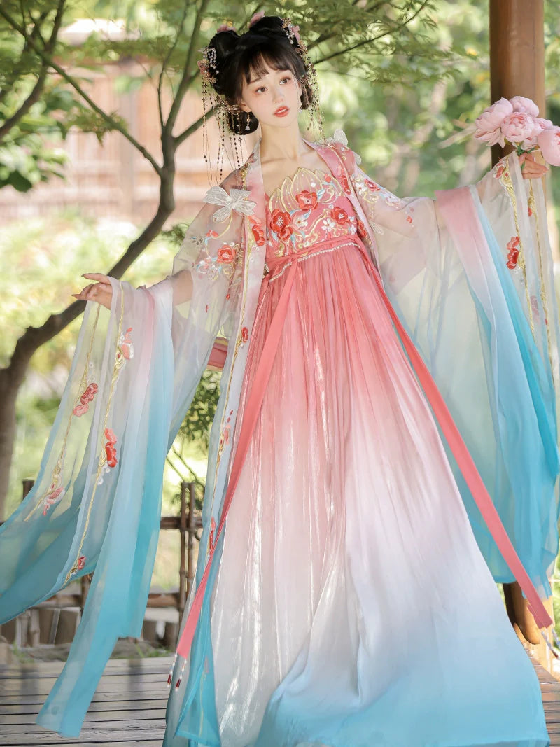 Flying Flower 飞花令 - Tang Dynasty Style Hanfu Dress Heziqun