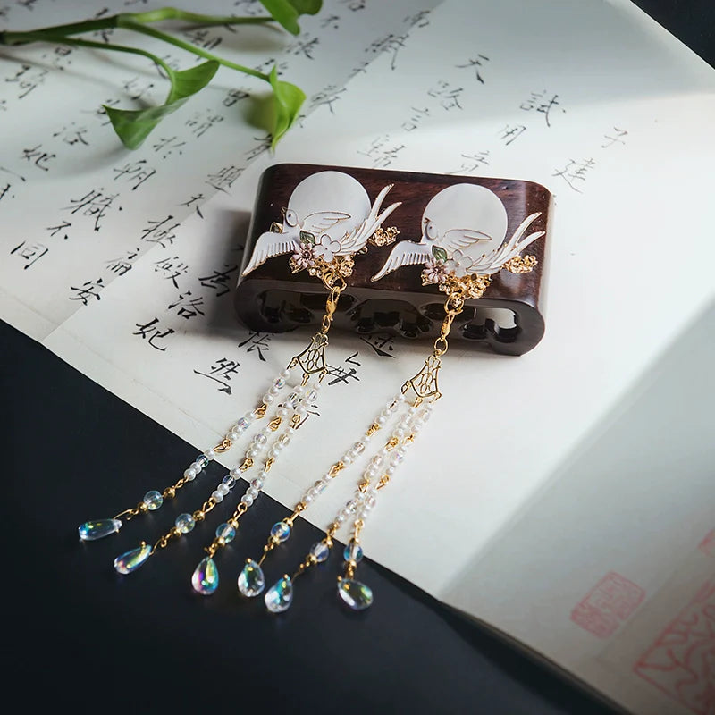 Hair Clips: Crane