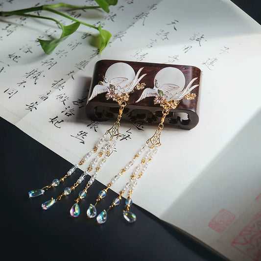 Hair Clips: Crane