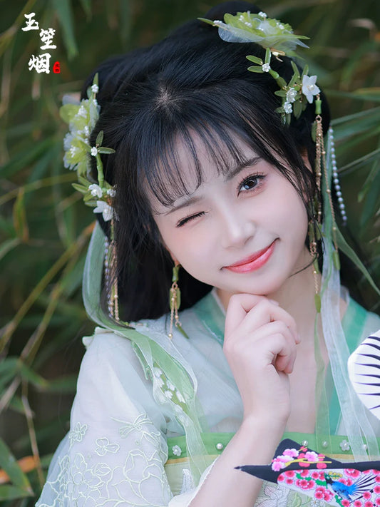Hair Clips: Bamboo Rain