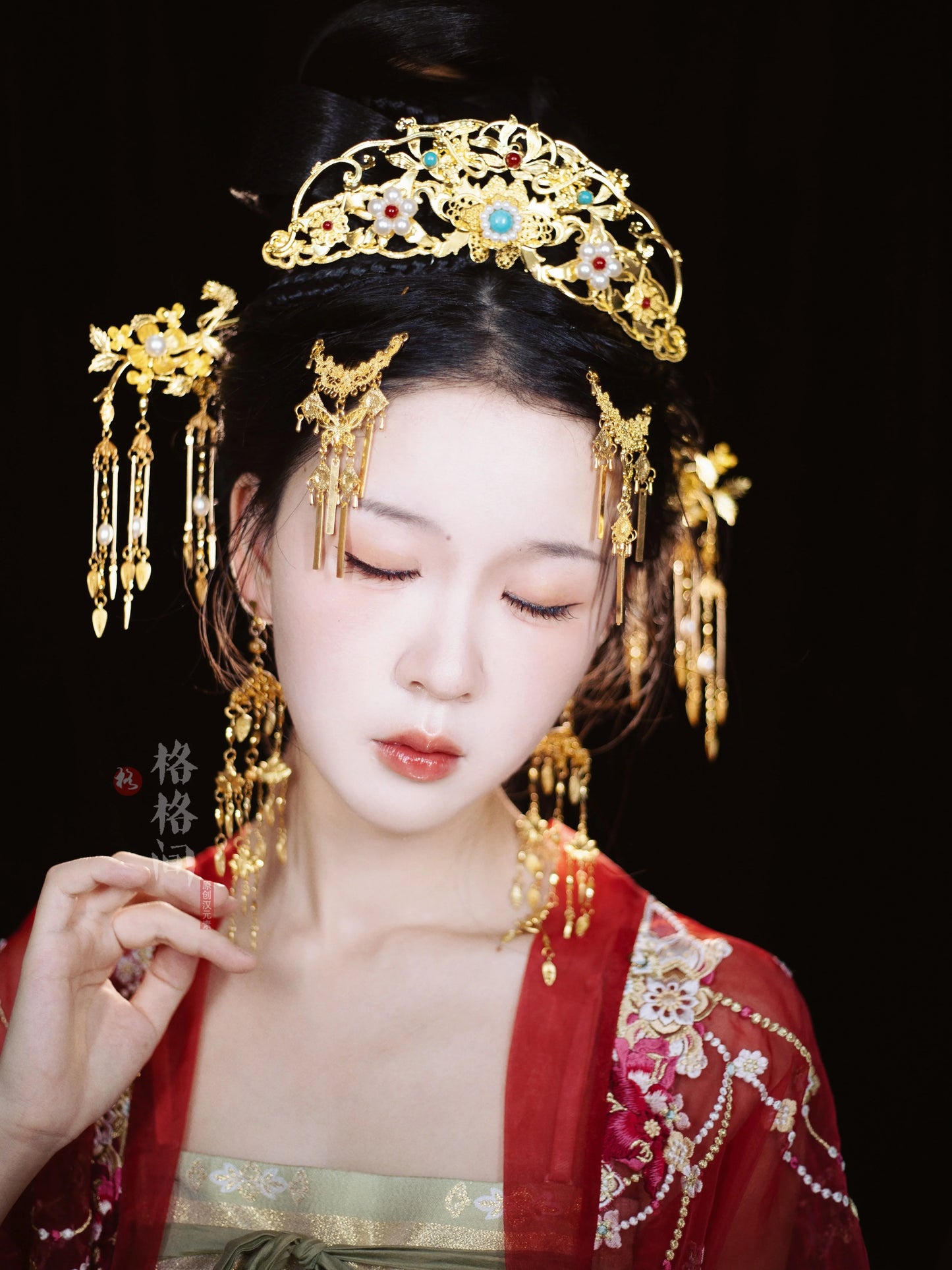 Hanfu Hair Accessories Set: Ming Phoenix