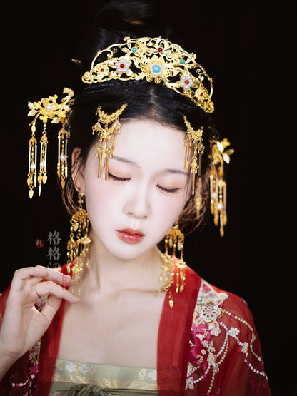 Hanfu Hair Accessories Set: Ming Phoenix