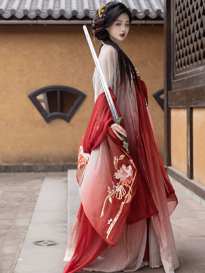 Peony 牡丹国色 - Tang Dynasty Style Hanfu Dress Heziqun