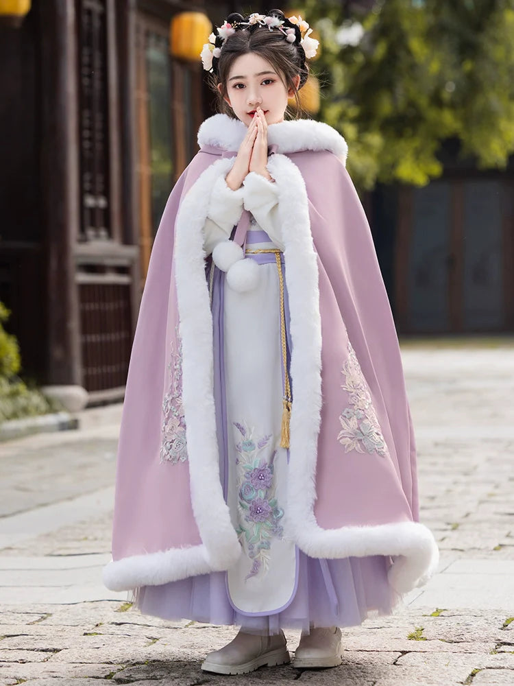 Dreamica - Winter Hanfu Dress, Princess Costume for Girls