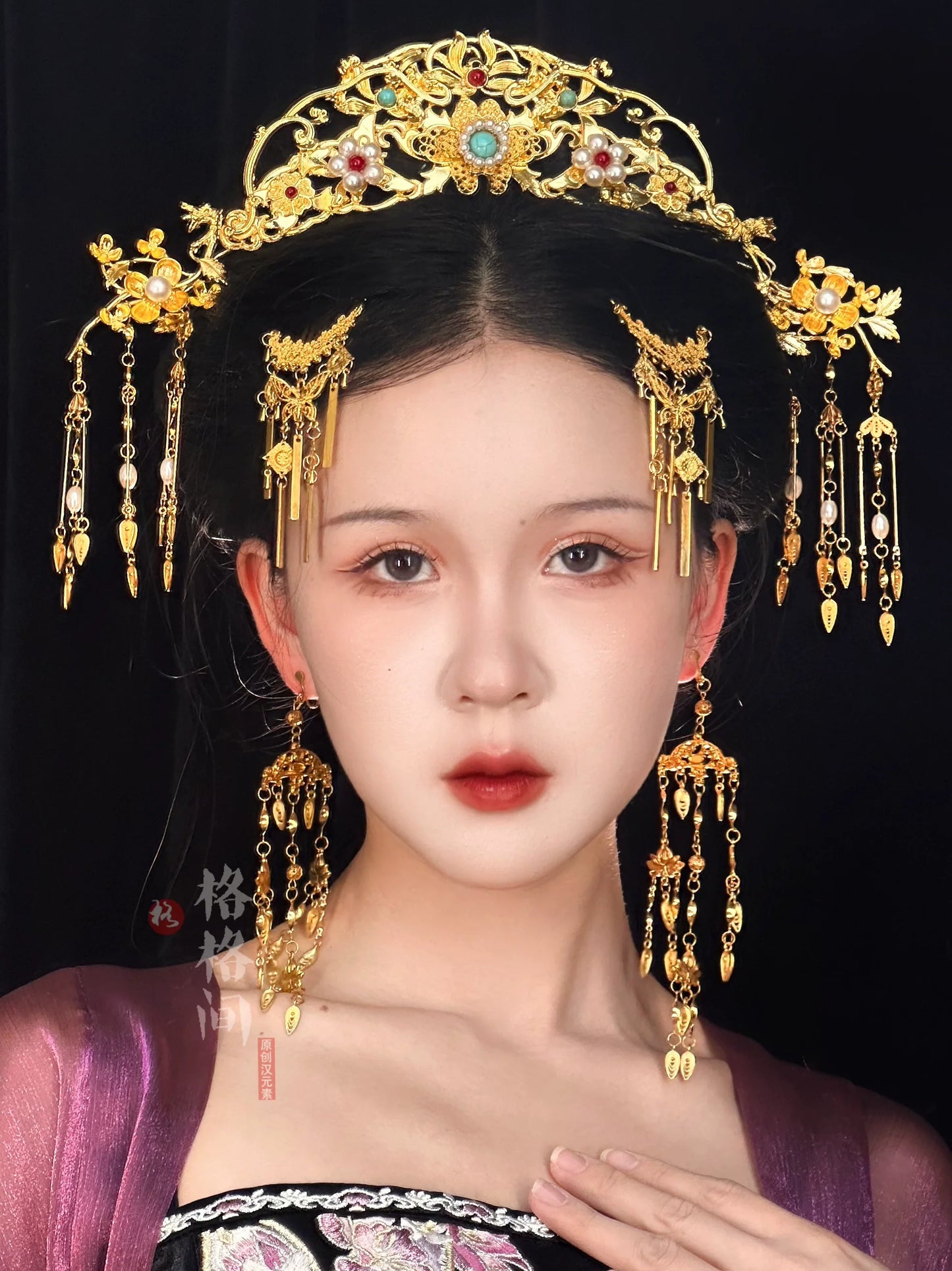 Hanfu Hair Accessories Set: Ming Phoenix